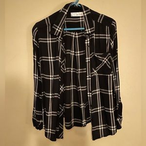 Black and White Plaid button down